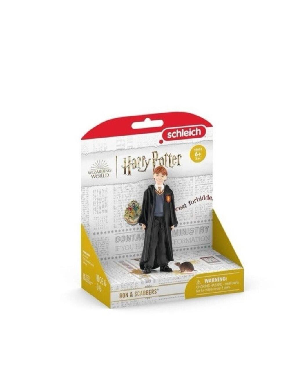 Harry Potter Ron Weasley & Scabbers Figurine Set Wizarding World Collectable new